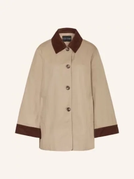 Studio Ar Płaszcz Fiora gruen beżowy