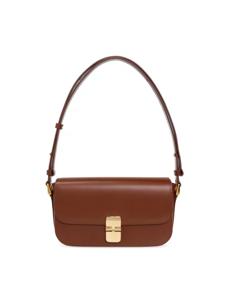 Torebka bagietka A.p.c. brązowa