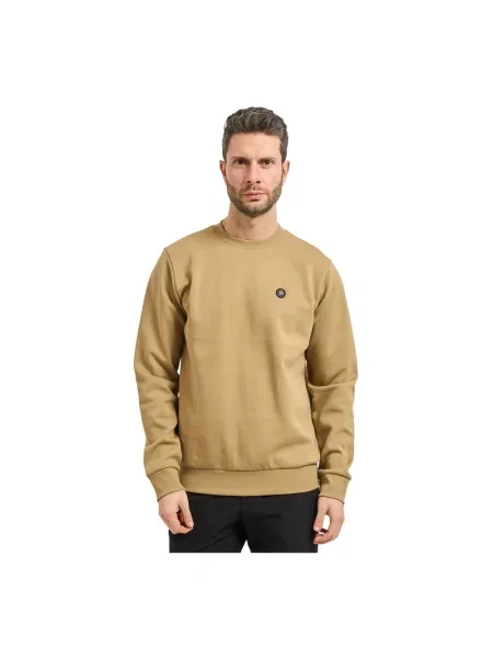 BOSS bluza gładka beżowy