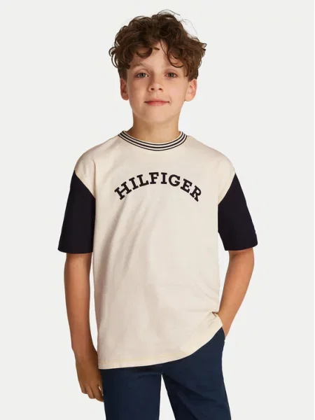 Tommy Hilfiger T-Shirt Monotype Graphic μπεζ