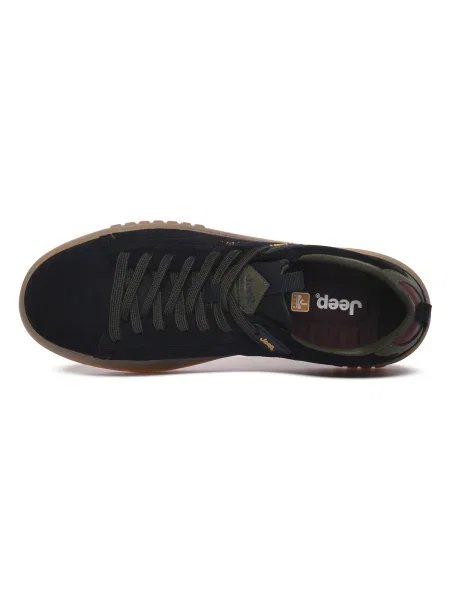 Pantofi Jeep din piele de căprioară albastru