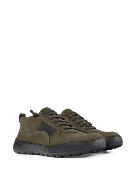 Sneakerși Camper din piele de căprioară verde