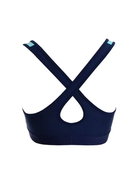 Biustonosz sportowy Under Armour Mid Crossback niebieski