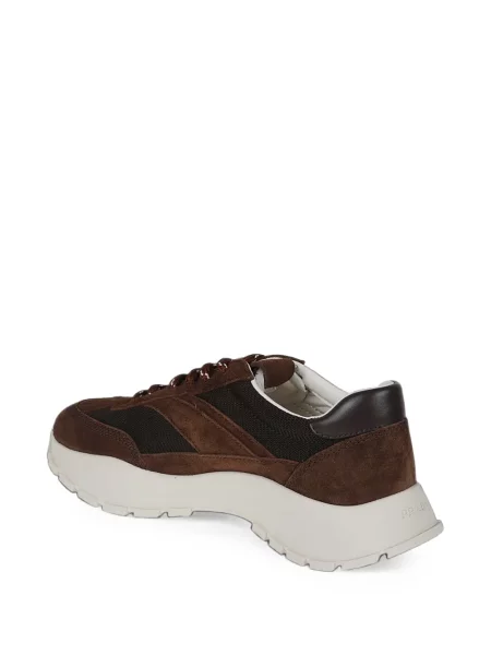 Sneakerși Prada din piele de căprioară maro
