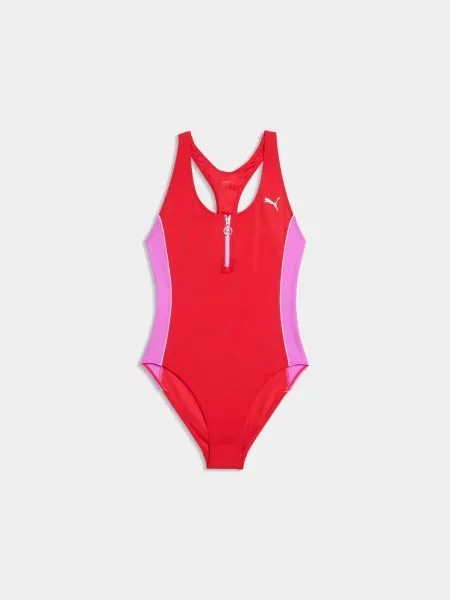 Купальник PUMA Swim T7 Swimsuit комбінований верх рожевий