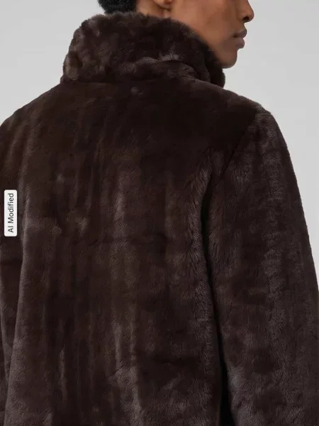 S.Oliver BLACK LABEL kurtka ze sztucznego futra Kobiety brązowy 34 czarna