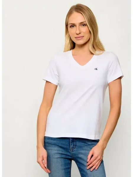Tricou Calvin Klein Jeans alb