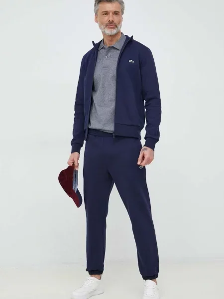 Lacoste bluza granatowy gładka