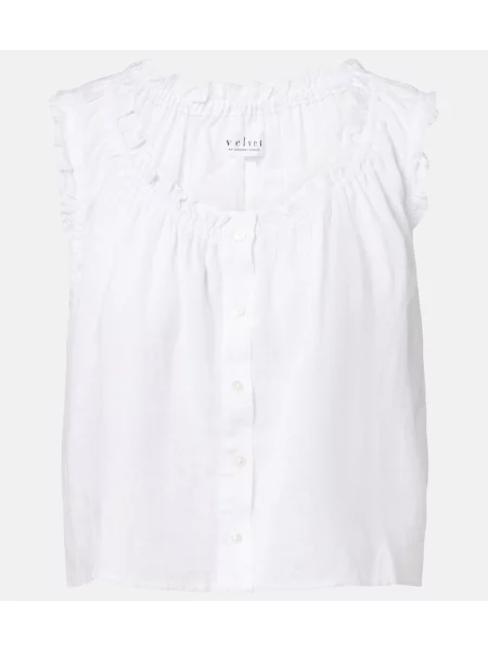 Top Velvet de in alb