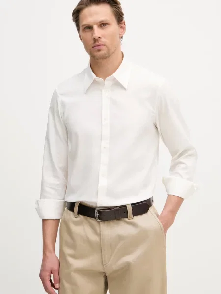 Armani Exchange koszula beżowa