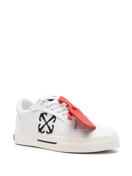 Drobė sportbačiai Off-white balta