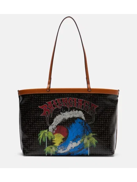 Geantă shopper Balenciaga din canvas negru
