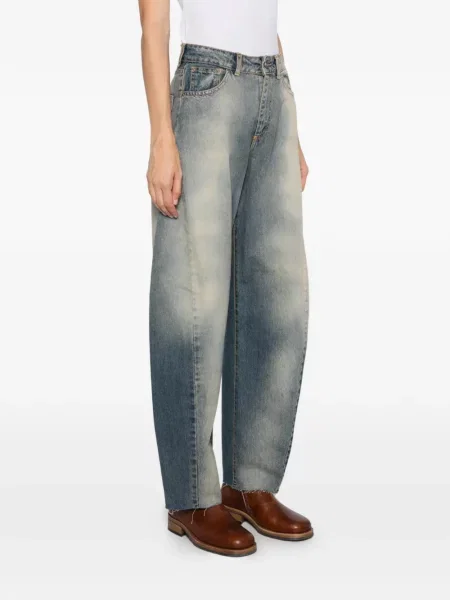 Blugi God Save Denim albastru