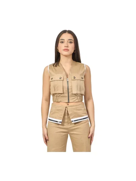 Kamizelka Gaëlle Paris beżowa