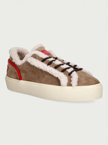 Inuikii Lila Shearling Lace Up sneakers dámske semišové béžová