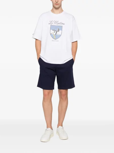 Tricou La Martina cu imagine alb