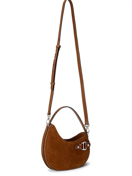 Geanta de piele Lauren Ralph Lauren din piele maro