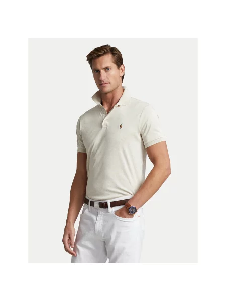 Polo Ralph Lauren Polo Εκρού Custom Slim Fit