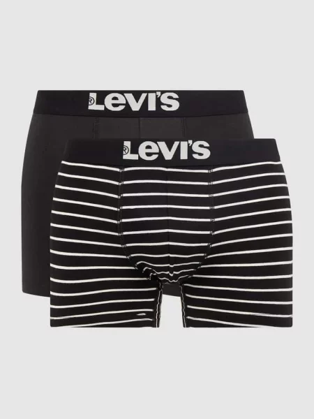 Bokserki z domieszką stretchu w Levi's czarne