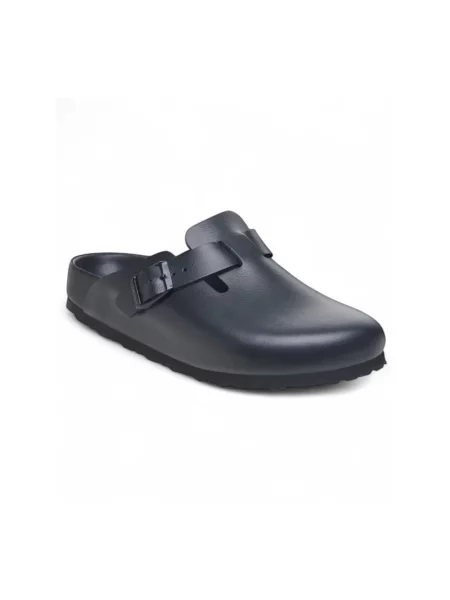 Klapki Birkenstock skórzane czarne