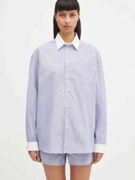 Sporty & Rich cămașă din Src Oversized cu guler clasic relaxed