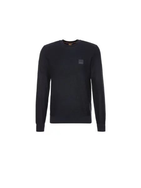 Dzianinowy sweter Boss Orange czarny