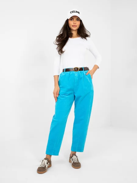 Pantaloni Italy Moda alb