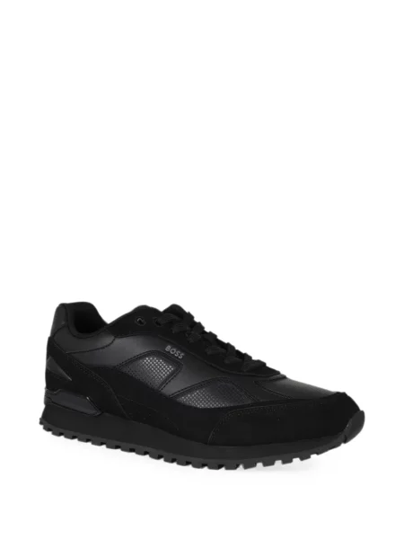 Sneakerși Boss cu imagine negru