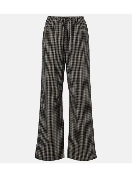 Pantaloni Róhe în carouri negru