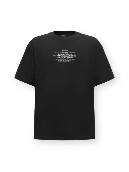 G-STAR Tricou ecru negru