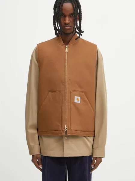 Carhartt WIP bezrękawnik Classic Vest przejściowy brązowy