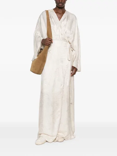 Rochie maxi Golden Goose din jacard plic