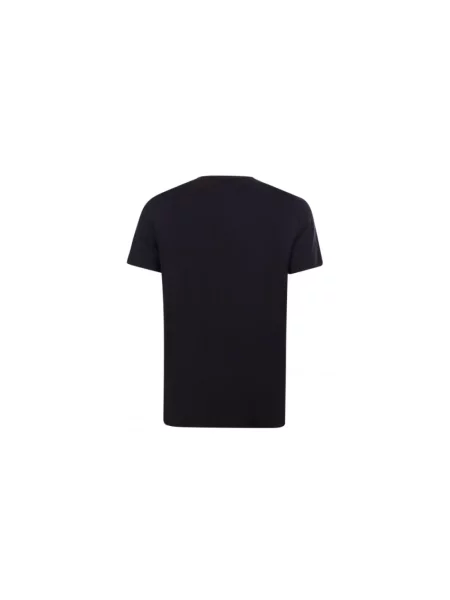 Krótka koszulka Emporio Armani niebieska
