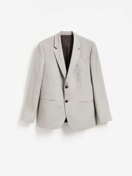 Reserved Sacou regular fit cafeniu