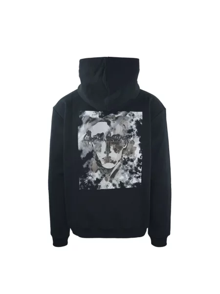 Bluza z kapturem Carlo Colucci z kapturem czarna