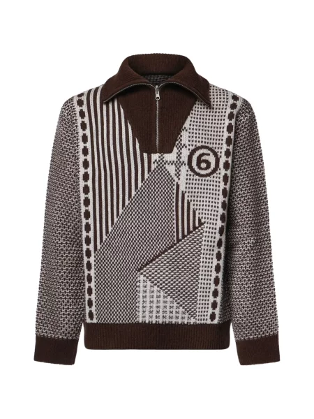 Hanorac cu fermoar Mm6 Maison Margiela maro