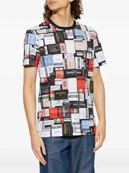 Tricou Moschino cu imagine alb