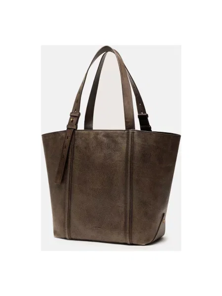 Shopperka Golden Goose skórzana brązowa