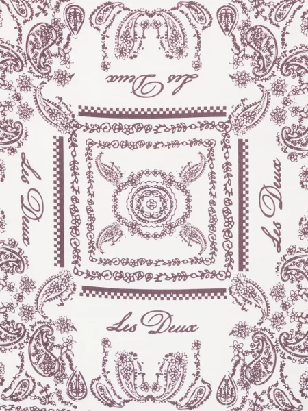 Fular Les Deux cu model paisley