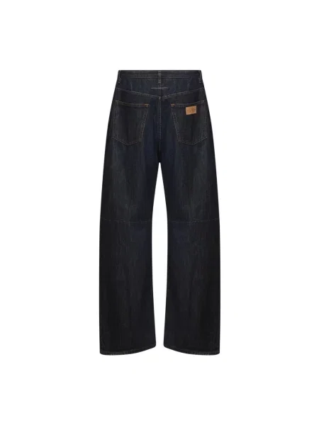 Jeansy Mm6 Maison Margiela z 5 kieszeniami niebieskie