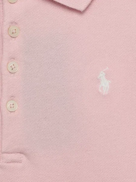 Koszulka polo dziecięca Polo Ralph Lauren różowa
