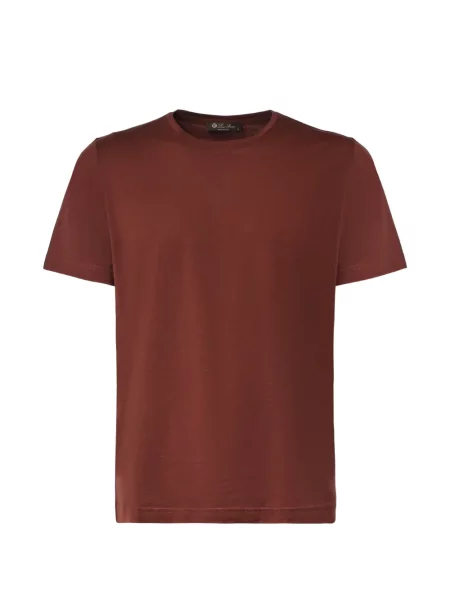 Tricou Loro Piana de mătase maro