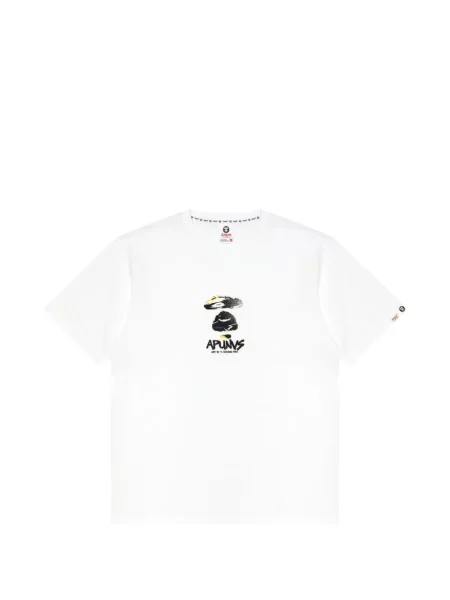 Tricou Aape By A Bathing Ape cu imagine alb