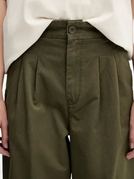 Pantaloni Carhartt Wip plisate verde