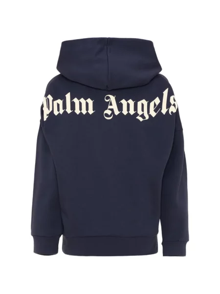 Dětska mikina s kapucí Palm Angels modrá