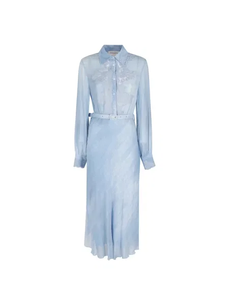 Sukienka koszulowa Ermanno Scervino niebieska