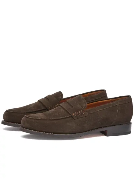 Loafersy Grenson brązowe