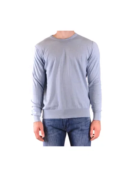 Dzianinowy sweter Dondup klasyczny szary