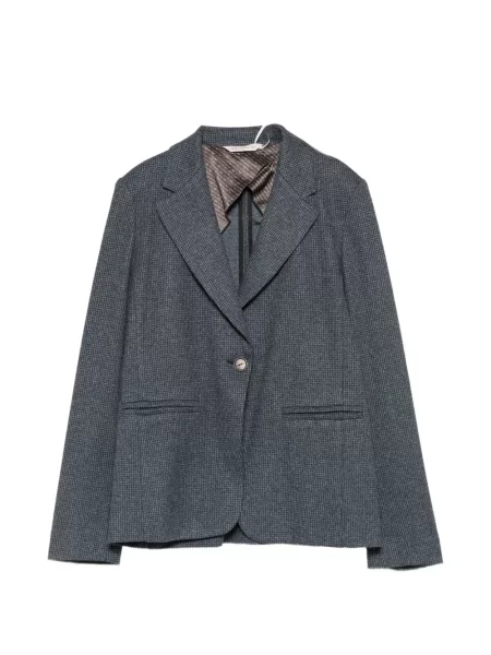 Sacou Max Mara cu model pepito albastru