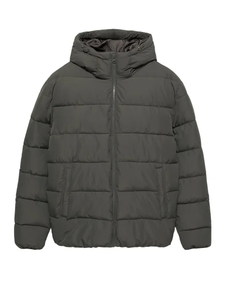 Pull&Bear Geacă de primăvară-toamnă închis gri